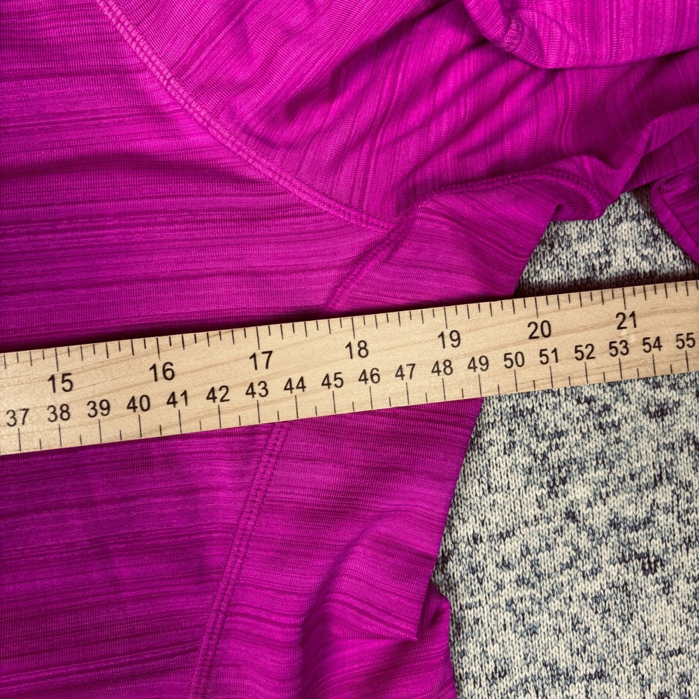 Athleta Womens XL Magenta Pink ‎ Quarter Zip Long Sleeve Pullover 581610 - Picture 2 of 8